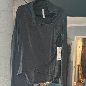 Scorpio Sol Charcoal Asymmetrical Zip-Up Hoodie